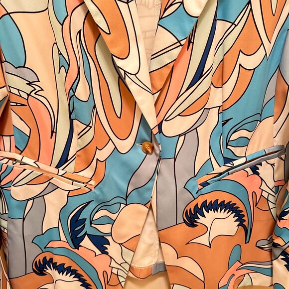 Abstract Multicolor Blazer & Pants Set - Picture 3 of 10